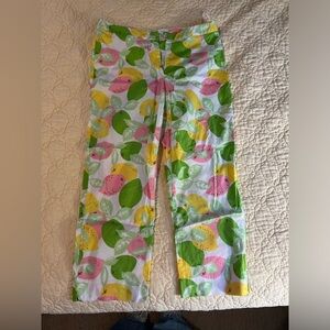 Lilly Pulitzer Citrus Cropped Pants